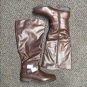 Elegant Brown Over the Knee Boots